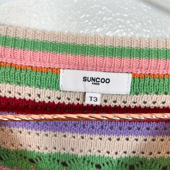 Suncoo Paris Colorful Striped Knit Sweater - Picture 6 of 11
